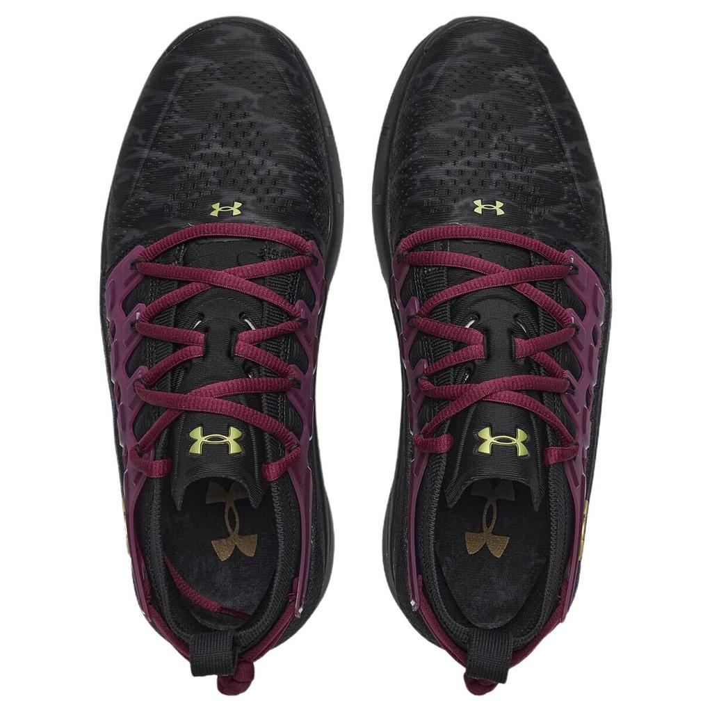 Under Armour Phantom X CNY Wygodne Wszechstronne Oddychające Wspierające Sprężyste Lifestyle Codzienne Buty Unisex Trampki Czarne Czerwone 6014358-001