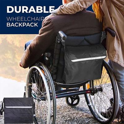 Reflective Strap Wheelchair Bag Shopping Mobility Storage Holdall Waterproof Scooter Walker Wheel Chair Storage Handbags