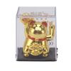 2in Solarbetriebener Winkarm Glückskatze Ornament Willkommen Winkende Hand Reichtum Glück Katze Gold
