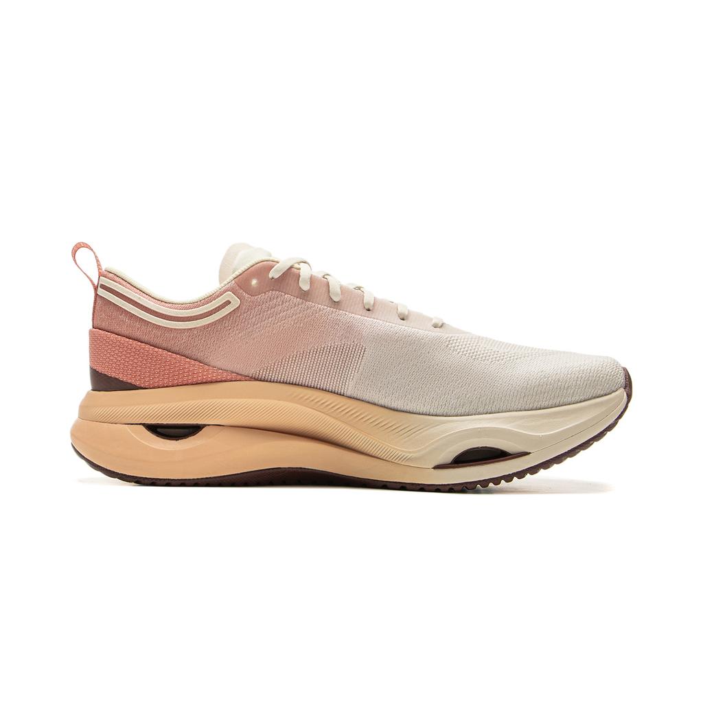 New LiNing Supportive And Elastic Low-Top Sprint Running Shoes Women's White Orange ARHV002-16