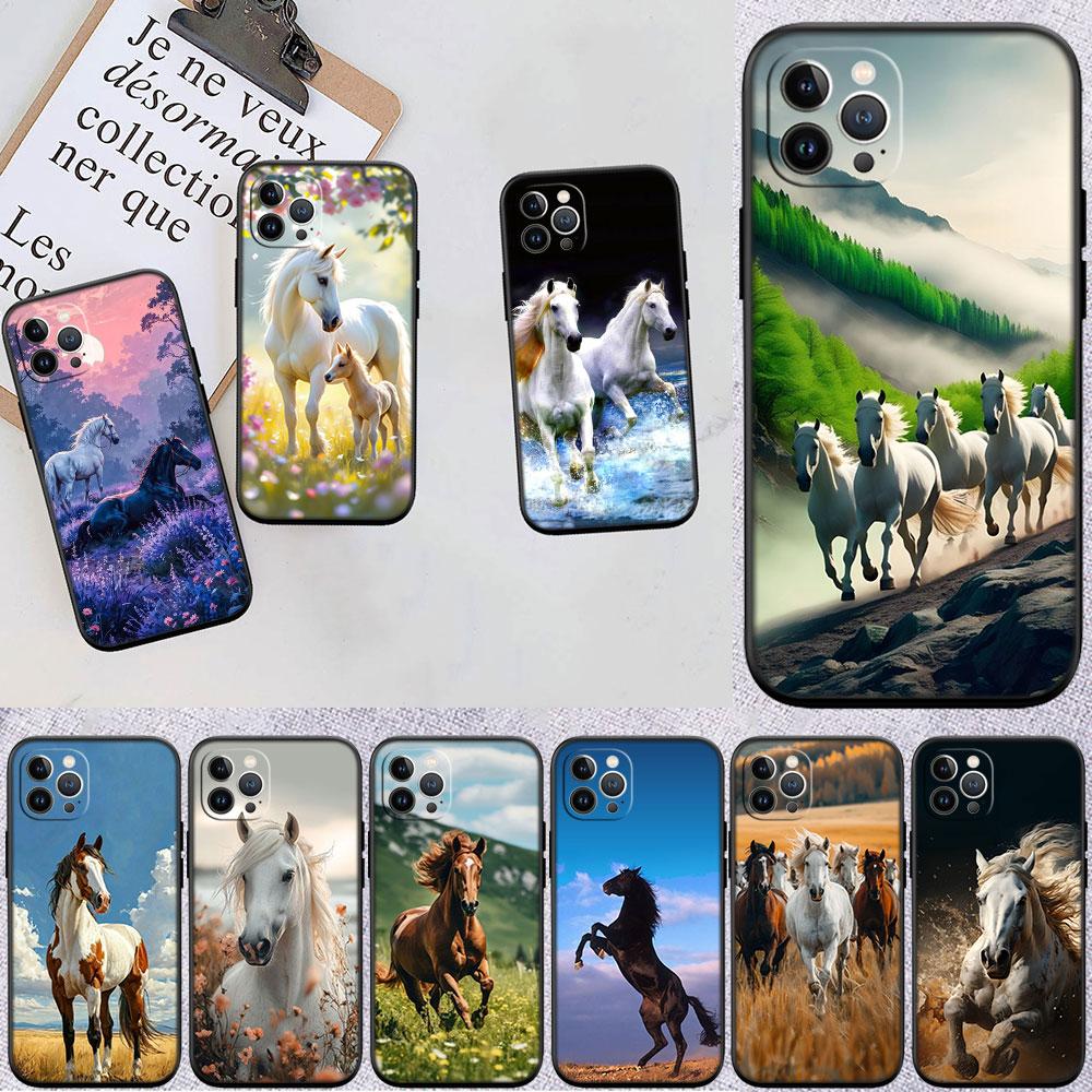 CJ53 Fine Horse Soft Shell Phone Case for Xiaomi Poco C40 C50 C51 C55 C65 C71 C75 F3 F5 F6 F7 M2 M3 Pro Ultra