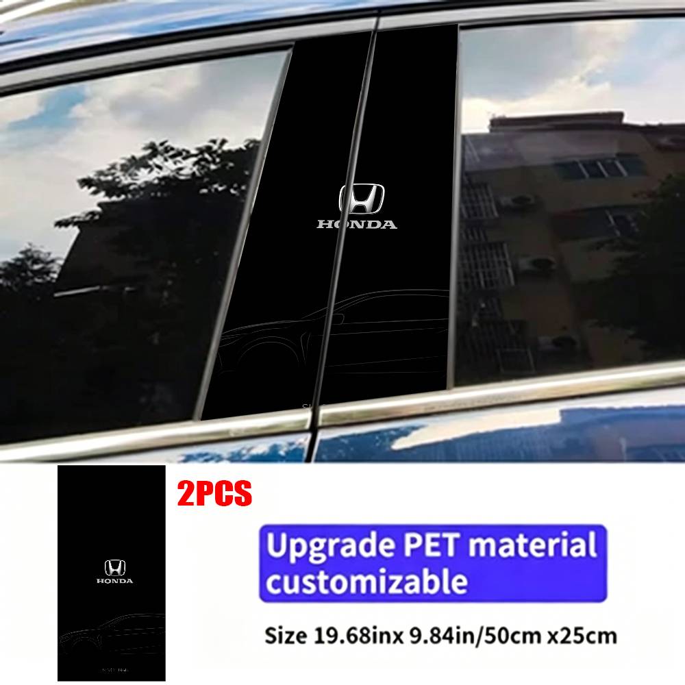 FOR HONDA Car Sticker Auto B-pillar Center Column Decor Cover Scratches Waterproof Sunscreen Vinyl Decals Accessories XL0