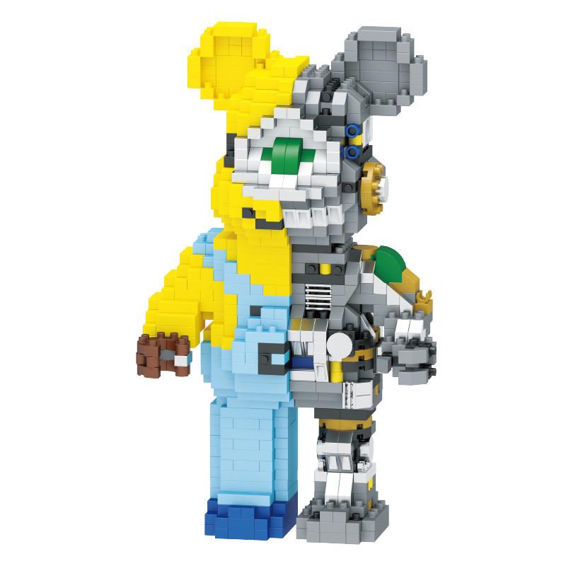 

Набор строительных блоков из АБС-пластика, игрушка с дизайном Gloomy Bear для подарков