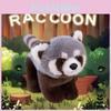 Adorable Grey Sitting And Laying Raccoon Plush Toy Soft Pillow For Kids Gifts