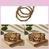 Asian Style Acrylic Beaded Bracelet For Women With Elastic Fit For Casual Wear