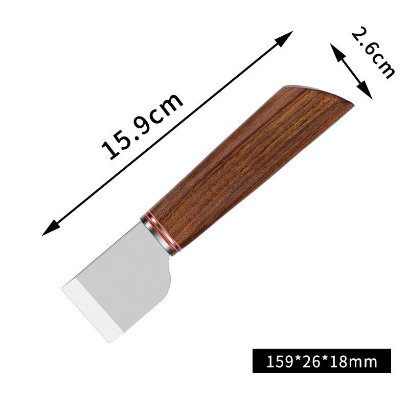 1 adet Deri İnceltme Bıçağı Profesyonel Deri El Sanatları Kesme Bıçağı Kendin Yap El Sanatları Bıçağı Ahşap Saplı İnceltme Aleti