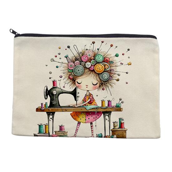 Storage Bag Compact Size Storage Item Canvas Black 1 Pc