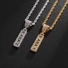 European and American Personality Exaggerated Hip Hop Necklace Mens Trendy Mens Necklace Full of Diamonds Punk Mens Hip Hop Necklace