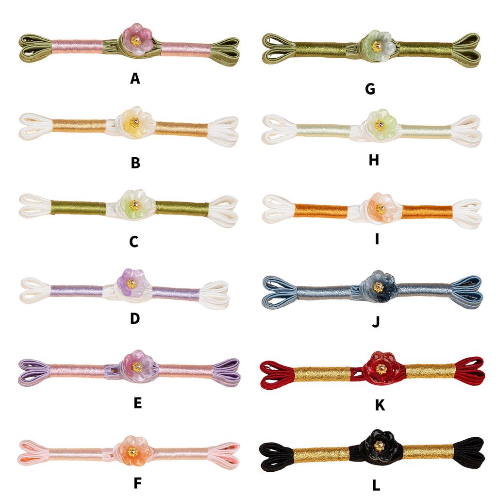 5Pcs Flower Button Cheongsam Knot Button Fasteners Chinese Closures Buttons for Chinese Cloaks Dress Sewing Craft