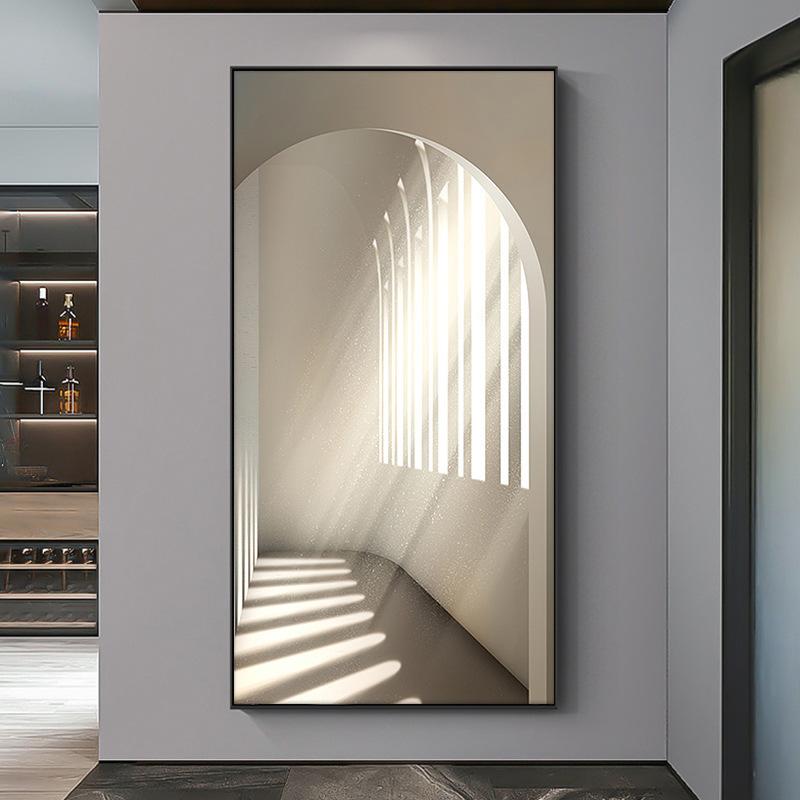 Nowoczesna Lekka Luksusowa Dekoracja Malarska Ściany Korytarza Wejściowego Rozbudowy Budynku Plakaty Architektoniczne Wydruki Dekoracja Ściany Werandy