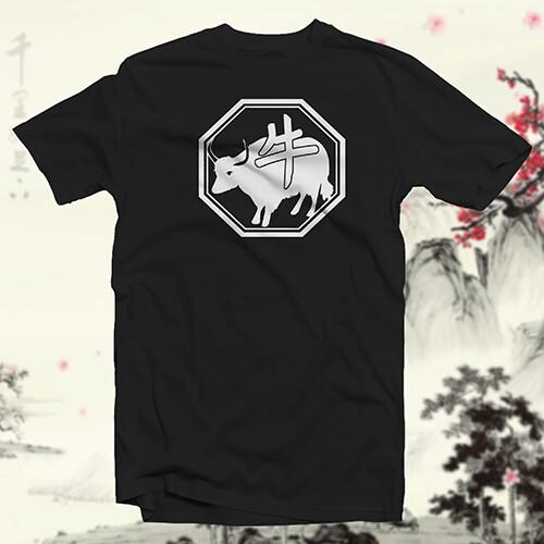 Year of the Ox COTTON T-SHIRT Chinese Zodiac Traditional Lunar Calendar Unisex T-Shirt S