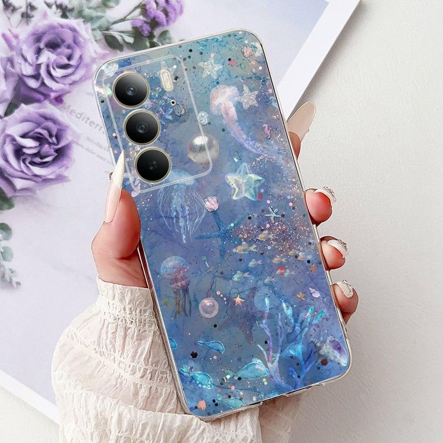 For OPPO Realme C75 4G Case 2025 New Fashion Butterfly Love Heart Flower Soft Transparent Silicone Cover For RealmeC75 C 75 Etui