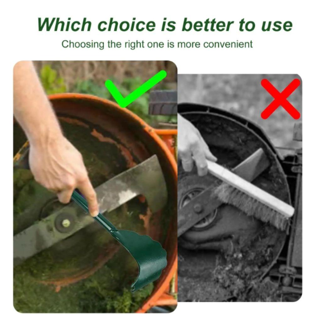 Robustes Rasenmäher-Reinigungswerkzeug Eisenkonstruktion 1 Stück Gartenschaber-Set Gartengerät Rasenmäherreiniger