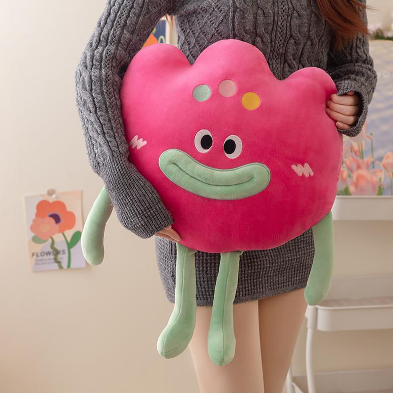 Lips Sausage Funny Flower Plush Pillow With Pp Cotton Filling For Room Living