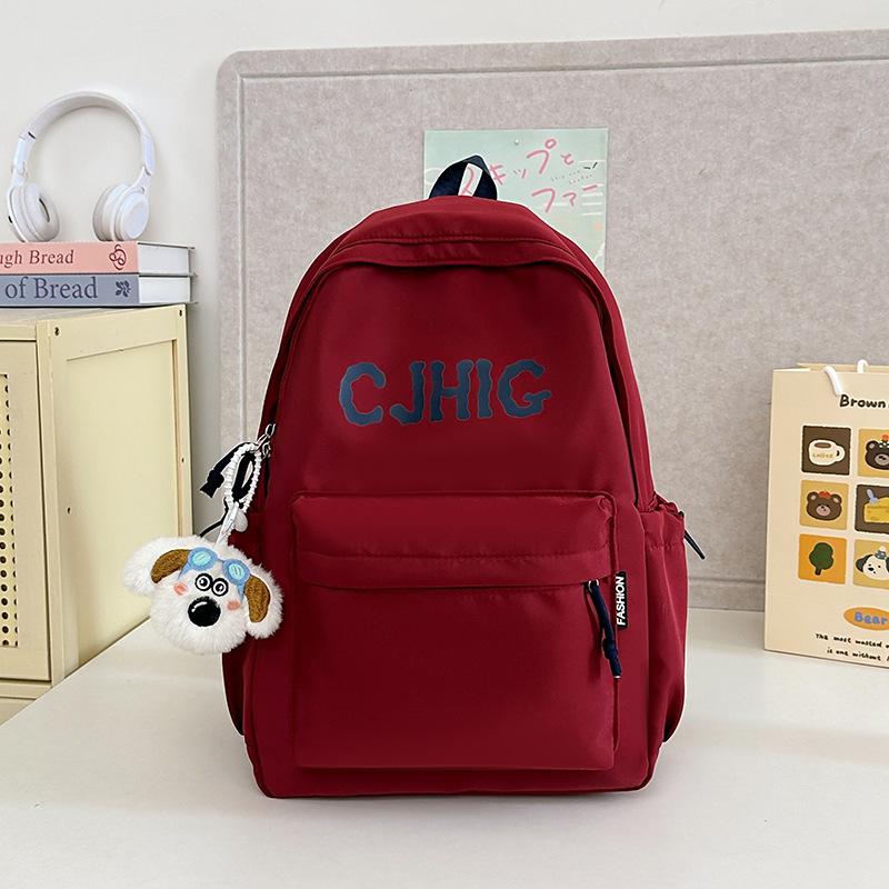 Junior High School Girls Japanese Ins Casual Large Capacity Backpack Female College Students Versatile School Bag Travel Lightweight Backpack