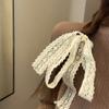 1/4Pcs Ribbon Lace Bow Hair Rope Girls French Lace Ballet Style Sweet Ponytail Holder Hair Scrunchies Elastic Hair Ring Headwear