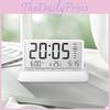Modern Minimalist Digital Alarm Clock With Lcd Display For Home Decor And Temperature Monitoring