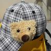 New Cute Cartoon Puppy Plaid Octagonal Hat Children Summer Sweet and Versatile Face Newsboy Hat Tide