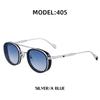 JYL TS Unisex Retro Oval - Side-Wrap Small-Frame Trendy Sun Shades 2A405
