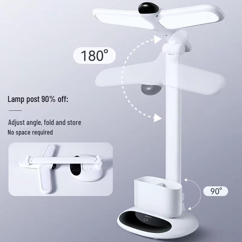Kangming KM-6785 Rechargeable Dual-Head LED Desk Lamp