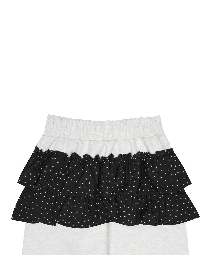 LUVISTRUE Im Pattern Frill Pants(Light Gray)