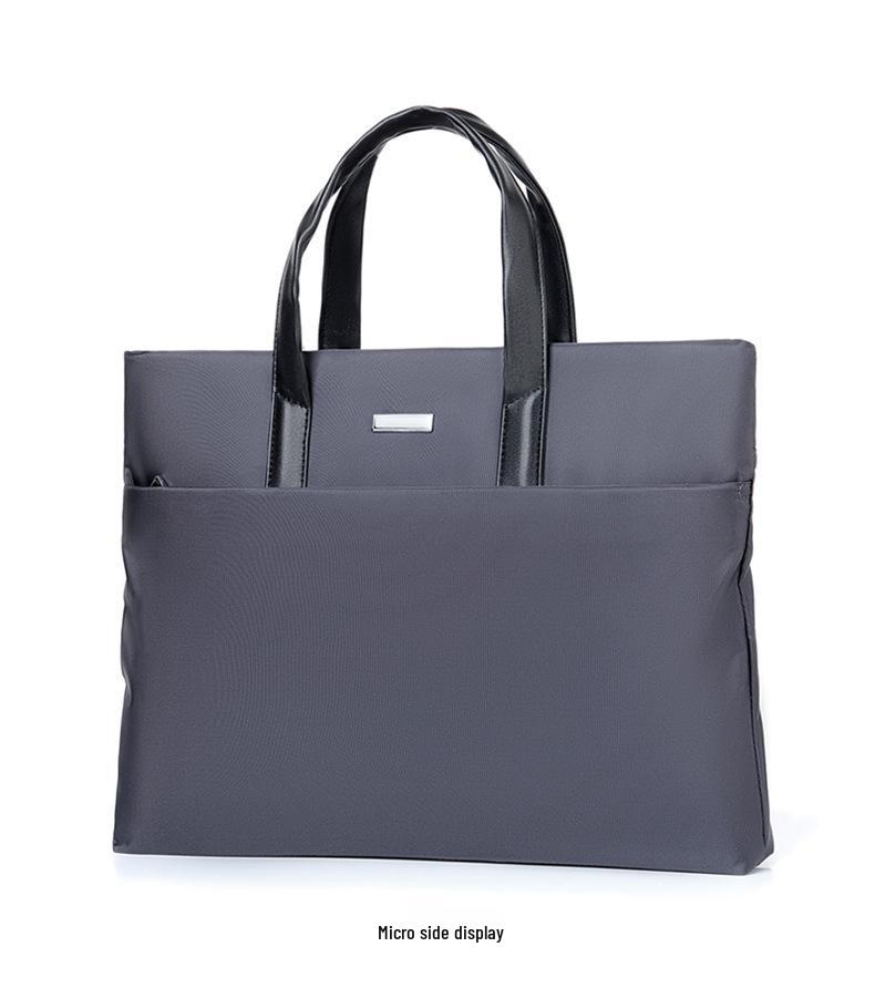 Men's Large Capacity Polyester Business Laptop Handbag: Casual Shoulder or Crossbody Briefcase