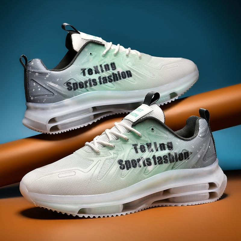 Men's Shoes Coconut Four Seasons New Sports Casual Fashion Running Lightweight Shock Absorbing Air Cushion Men's Thickened Daddy Trendy Shoes