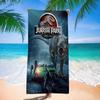 Dinosa Jurassic Park Microfiber Printed Beach Towel Mountain Climbing Yoga Beach Swimming Running Absorbent Soft Towel