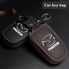 Skórzany Etui na Kluczyki Samochodowe Portfel Uchwyt do 3 6 CX5 CX30 Axela Atenza Skyactiv MS RX8 2 5 CX9 BT50 Akcesoria Samochodowe