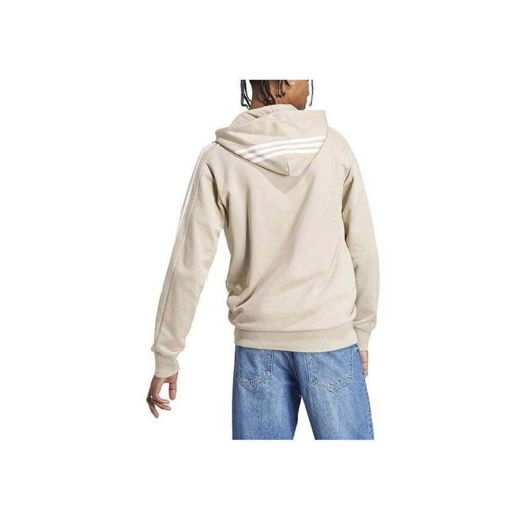 Adidas Side Stripet Vindjakke Hettejakke Herre Yttertøy Beige IJ8695
