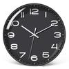 Office Clock 12in Quartz Simple Silent Movement Eco Friendly ABS Odorless Durable Silent Wall Clock for Bedroom Office