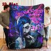 Jax's Silence 2D Flat Pattern Flannel Blanket High quality All Seasons Warmth and Comfort Perfect for Christmas Gifts.PMT0914061