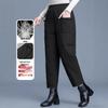 Women's Winter High Waist Down Pants for Middle-aged & Elderly - Warm Cotton Outerwear