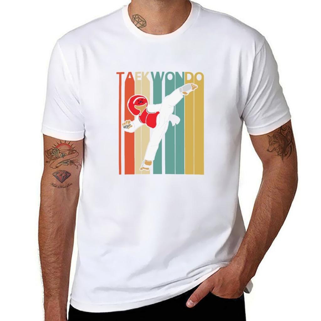 Vintage Taekwondo Tshirt Sports Basic Short Sleeve Tshirt