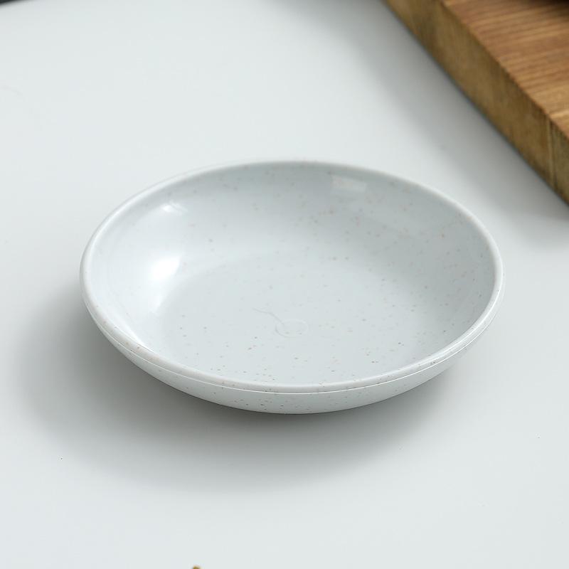 5 szt. Okrągłe słomiane małe naczynie do przypraw sos sojowy talerze gorący garnek BBQ dip spodek naczynia kuchenne pojemnik na przekąski