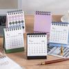 English Calendar Desk Flip Calendar with Sticker Desktop Calendar Premium Monthly Calendar  Office