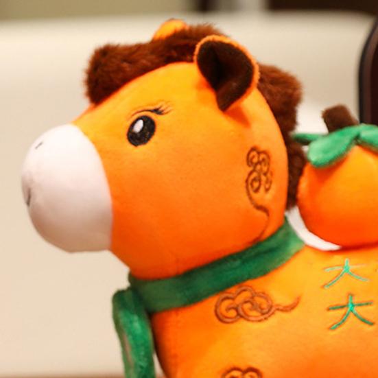 2026 Year of Horse Figurine Decoration Good Luck Symbol New Year Doll Chinese Zodiac Horse Ornament Holiday Decor