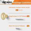 5 Pack Kitchen Cabinet Knobs Brushed Gold Oval Drawer Knobs Cupboard Handles Bathroom Dresser Cabinet Hardware Zinc Alloy JT-BG-K5