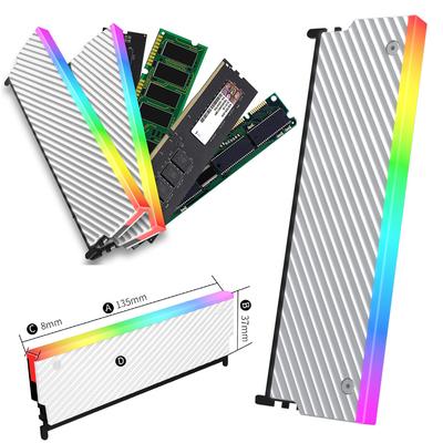 Computer ARGB RAM Memory Heatsink Cooler Aura Sync PC Memory Cooling Vest Heatsink for Desktop PC Memory DDR2/DDR3/DDR4/DDR5