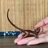 Miniatura de Rato de Cauda Longa Estilo Chinês Pet de Chá Vintage Ornamento de Rato de Cobre Puro Acessórios de Decoração para Casa