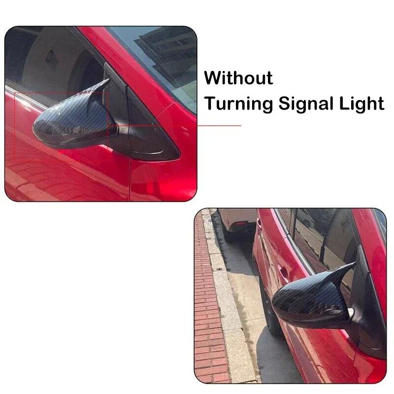 For Mazda 3 2010 2011-2013 Mazda 6 2009- 2011 ABS Car Rearview Side Mirror Cover Wing Cap Exterior Door Trim Adhesive Sticker