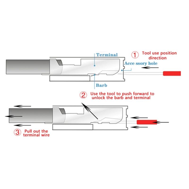 High Accuracy Metal Car Electrical Connector Pin Removal Tool with Not Slip Handle 26 Piece for Electrical System