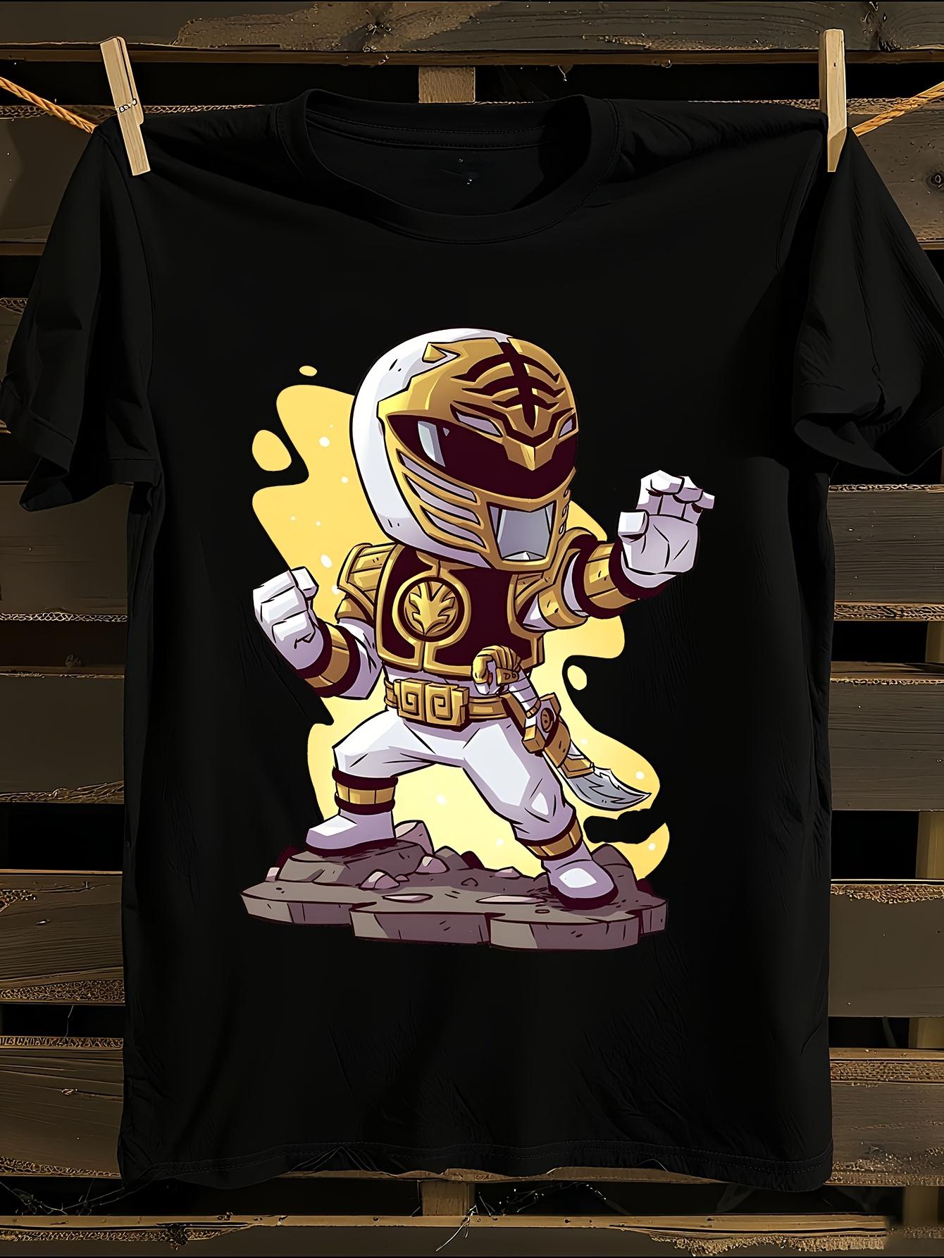 Heavyweight White Power Rangers Retro 90s Graphic Tshirt XXXL