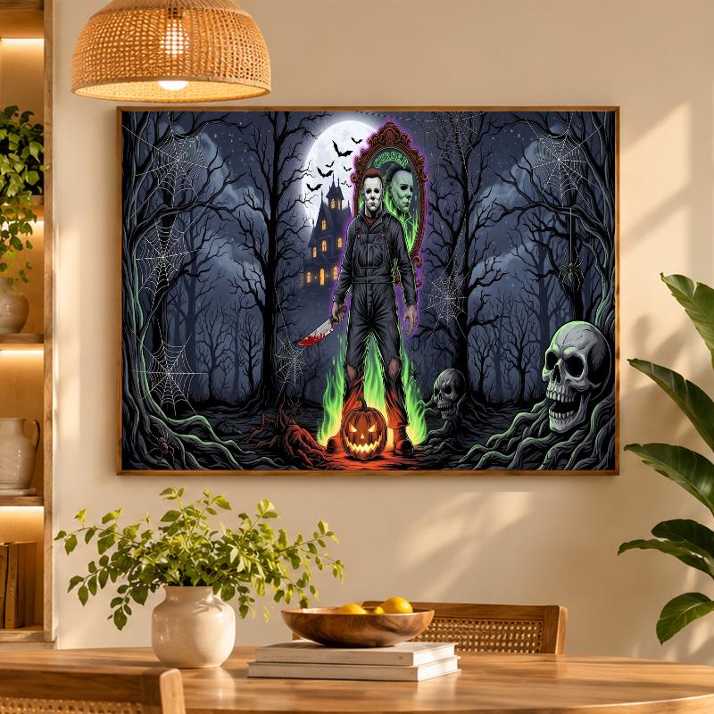 5D Diamond Painting Halloween Michael Myers DIY Full Drill Diamond Art Kit Home Decoration
