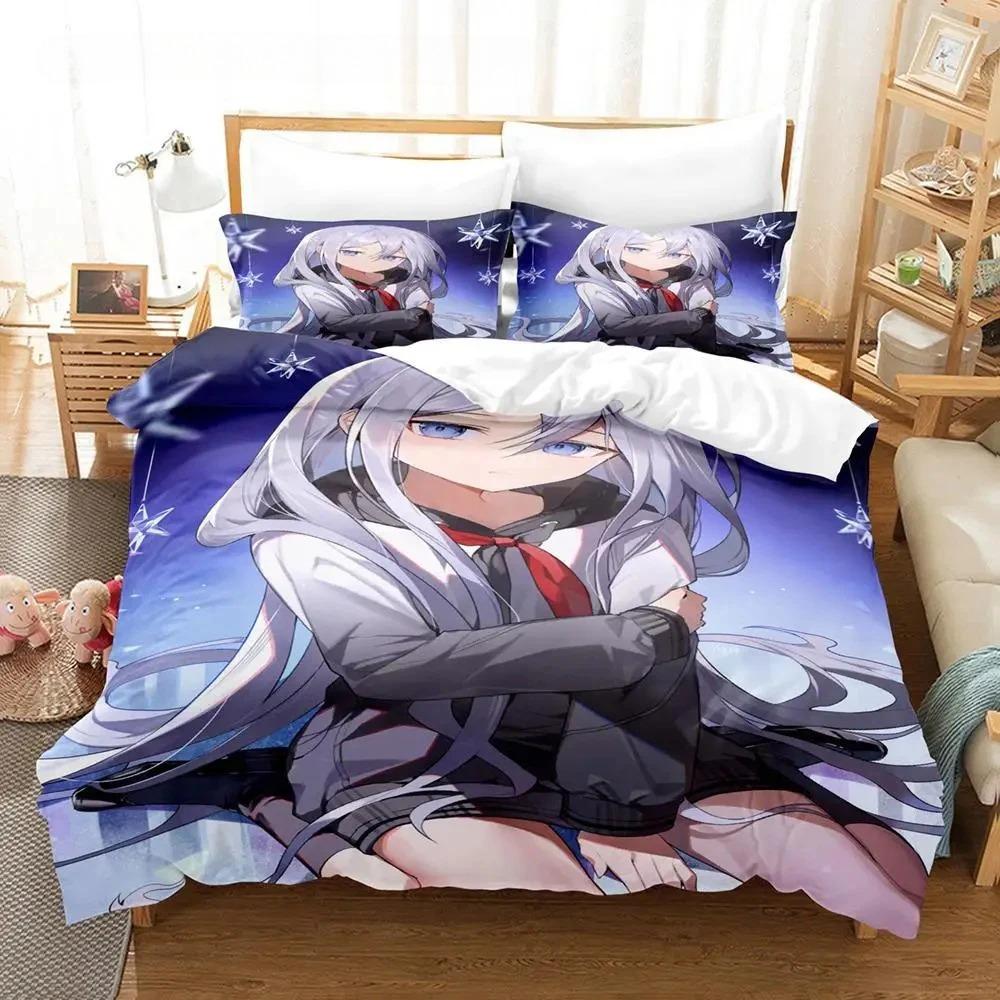 Yoisaki Kanade Bedding Set Cartoon Anime three-piece Set Adult Boys Bedroom Duvet cover Sets Kawaii Girl Colcha De Verano Cama
