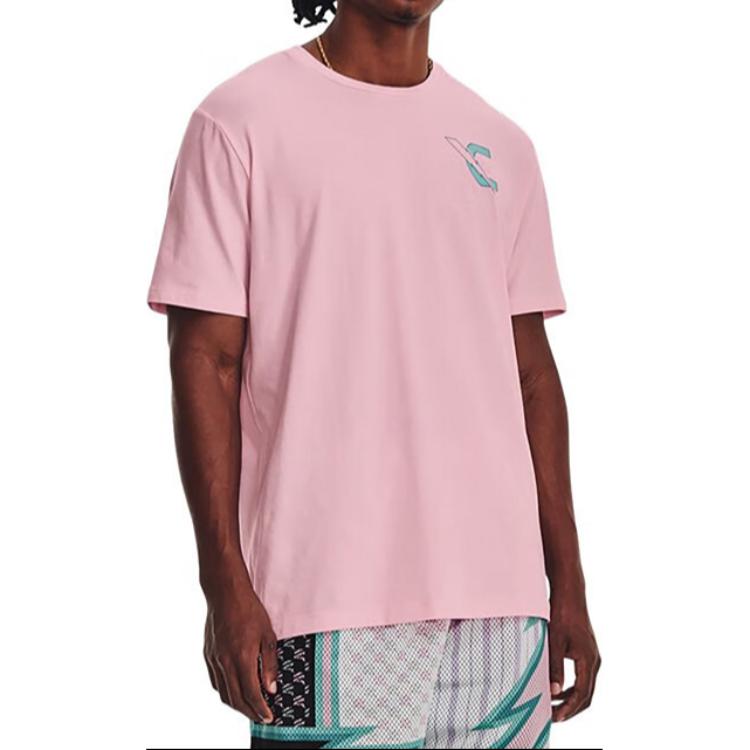 Under Armour T Shirt Men's Pink 1376807-676