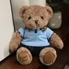 High Quality Soft Teddy Bear Plush Toys Tie Bear Doll T-shirt Paul Teddy Bear  Cute Pillow Animal Cushion Children Birthday Gift
