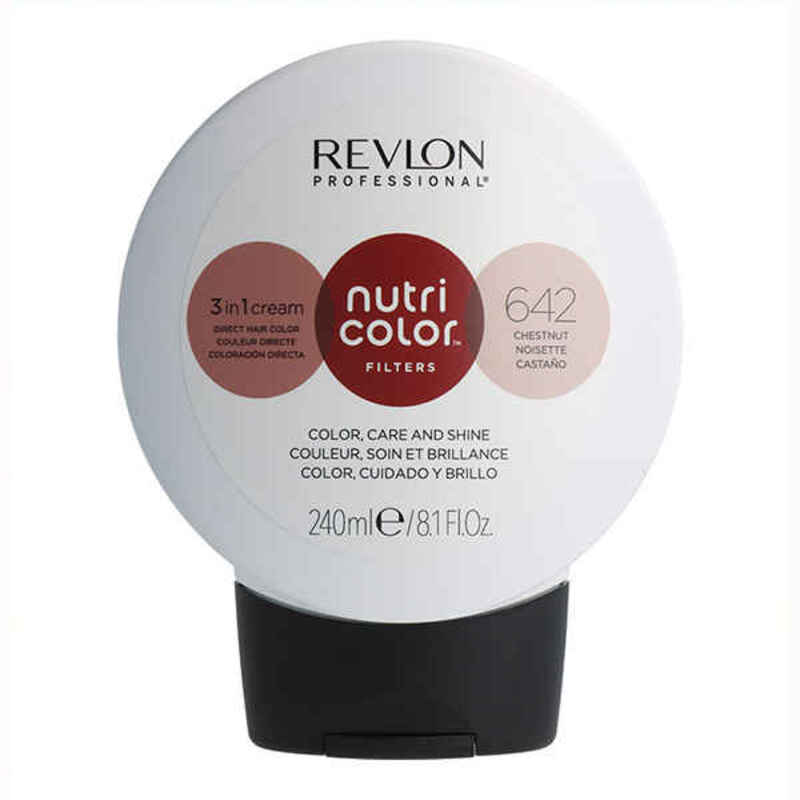 

Перманентный краситель Nutri Color Revlon 642 Коричневый (240мл) TU прозрачный