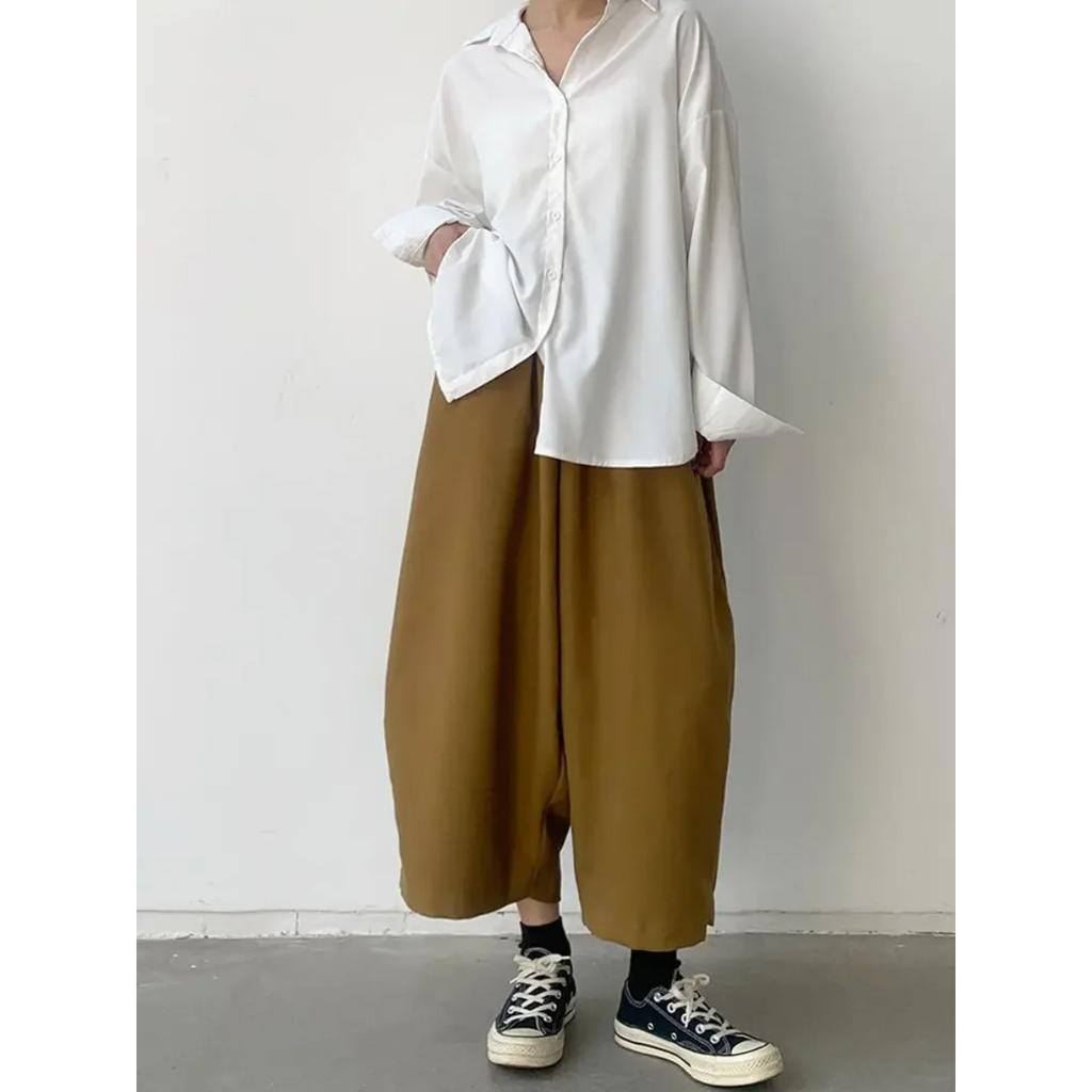 Herbst Freizeit Haremshose Damen Baumwolle High Waist Hose Retro Locker Pumphose Damen Übergröße Hose Baggy Jogginghose 5XL