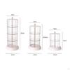 Degree Rotation Round Pads Organizer Container for Puff